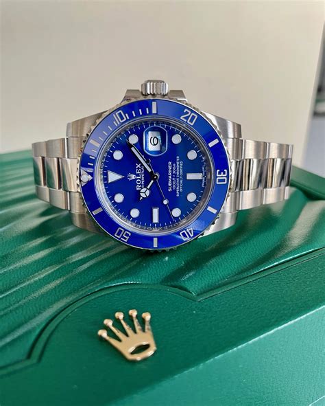 white gold blueberry rolex|rolex submariner blue white gold.